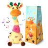 Dancing Talking Giraffe Toy for Baby girl, Stuffed Animal Baby Toy Repeating What You Say, Dancing Giraffe Toy, Glowing Musical Giraffe Gifts for Toddlers 1-3 Years Old, Easter Gift for Kids (Giraffe) view 1