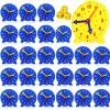 Batiyeer 25 Pcs Teaching Clock Kit Learn to Tell Time Teaching Mini Geared Clock with 3 Time Dice Classroom Educational Kit for Student Basic Math Development Teacher and Classroom Supplies view 1