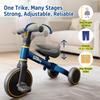 EveStone 5-in-1 Kids Balance Bike, Toddler Tricycle for 1-3, Ride-On Toy for 18 Months to 4 Years, Outdoor and Indoor Gift Bike for Yard, Sidewalk, Park, Birthday Present for Boys & Girls, Blue view 4