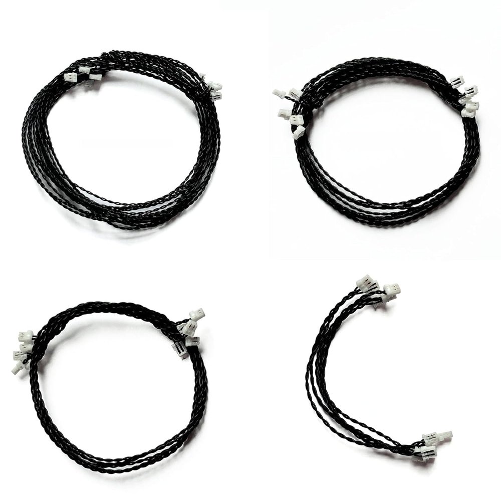 5Pcs Connecting Cable(0.8 Mm 2 Pin), Compatible with Blocks Model, DIY Accessories for Led Light Kit(5cm)