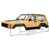 1/10 RC Crawler Hard Body Shell Kit - 313mm Wheelbase Cherokee Body for Axial SCX10, SCX10 II 90046, 90047 & TRX4 Kits (White) view 2