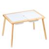 Kids Sensory Table Indoor Wooden Play Sand Water Table with 3 Storage Bins view 1
