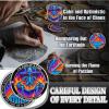 10Pcs Purple Flame Skeleton Dumpster Fire Coin, I'm FINE Dumpster Fire Challenge Coin - Funny Office Desk Accessories - Novelty Coins Pocket Token - Inspirational Office Gifts for Men Women view 3