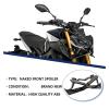 Carbon Downforce Naked Frontal Spoilers Winglet Aerodynamic Wing Front Spoiler Kit Compatible With MT-09 MT09 SP 2017-2020 Motorcycle(Carbon color) view 4
