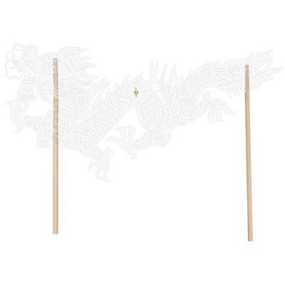 CORHAD Chinese Dragon Puppet Craft for Shadow Theatre Festive Party Decoration Traditional Year Accessory Interactive Engaging Puppet Show Unique Cultural Artistry