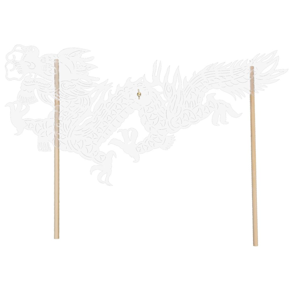 CORHAD Chinese Dragon Puppet Craft for Shadow Theatre Festive Party Decoration Traditional Year Accessory Interactive Engaging Puppet Show Unique Cultural Artistry