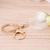 BOLOUY Commemorative Coin Keychain Acrylic Coin Holder with Pad for 30mm 27mm Keyring Alloy Keychain view 4