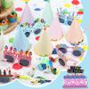 24 Pack Pastel Party Cone Hats, Funny Sunglasses Birthday Party Paper Hats with Blowouts, Pom Poms, Elastic Cord for Kids, Adults, Baby Shower, New Year, Christmas, Anniversary, Photo Props Supplies view 4