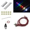 10 PCS/Pack Colorful LED Lighting Kit, DIY Brick Lighting Brick, Compatible with Building Blocks Models, Led Light Accessories USB Power (Yellow) view 1