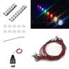 10 PCS/Pack Colorful LED Lighting Kit, DIY Brick Lighting Brick, Compatible with Building Blocks Models, Led Light Accessories USB Power (Pink) view 1