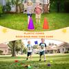 CWLAKON Outdoor Carnival Games 53Pcs, Hopper Balls for Kids, Soft Plastic Cones Bean Bags Ring Toss Game, Egg Spoon Relay Race, Outside Lawn Yard Backyard Field Day Birthday Party Family Reunion Game view 3