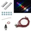 10 PCS/Pack Colorful LED Lighting Kit, DIY Brick Lighting Brick, Compatible with Building Blocks Models, Led Light Accessories USB Power (Blue) view 1