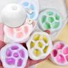 12pcs Milky Blank Skins Empty Stress Ball DIY Kit, Blank Pressure Ball Skin DIY Kit, Vacuum Squishy DIY Stress Ball Making Kit with Stress Ball Skin, Lid, Glue (Transparent,6cm) view 4