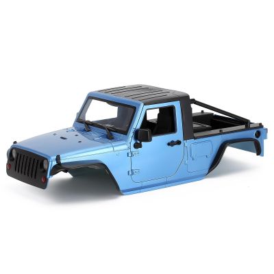 1/10 RC Pickup Body Shell Kit Unassembled - 313mm Wheelbase Wrangler Pickup Body,for RC Crawler Axial SCX10 SCX10 II 90046 DIY (Baby Blue)