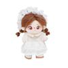 niannyyhouse 10cm-15cm Plush Doll Clothes White Headdress Dress Accessories Compatible with 17cm Labubu Doll view 2