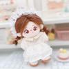 niannyyhouse 10cm-15cm Plush Doll Clothes White Headdress Dress Accessories Compatible with 17cm Labubu Doll view 3