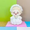 niannyyhouse 10cm-15cm Plush Doll Clothes White Headdress Dress Accessories Compatible with 17cm Labubu Doll view 4