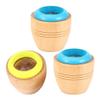 FOYTOKI Wooden Kaleidoscope Toy for Kids Educational Rotating Pattern Childhood Party Favor 2.16X1.96X1.96 Inches view 2