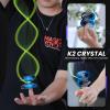 MAGICYOYO K2 Crystal Yoyo for Kids 8-12, Responsive Yoyo Professional for Beginners, Plastic Dual Function Yo Yo with 12 Yoyo Strings, Yo-yos Case Bag + Yoyos Accessory Kit (Black Blue) view 3