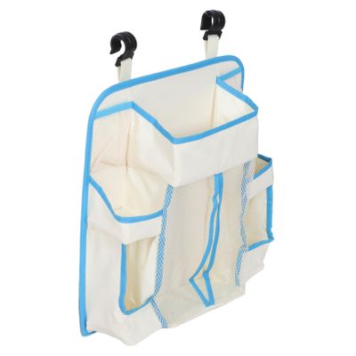 Abaodam Hanging Diaper Organizer Bag Portable Bed Storage Crib Stacking Bag Diaper Caddy Large Capacity