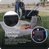 Unilove Trio Trolly Wagon Stroller - Collapsible Folding Stroller Wagon for 2 Kids with Canopy and Secure 5-Point Adjustable Harness view 4