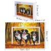 1000 Piece Jigsaw Puzzles for Adults Animal PuzzleDogs in Forest - Bernese Mountain Dogs in Autumn Park Puzzles Games for Animal Lovers Gift, Stress Relief Toys, Educational Puzzles Games view 2