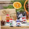 FOYTOKI 4pcs Christmas Themed Wind-Up Toys Set Funny Clockwork Toys Santa Snowman and Gingerbread Man Boys and Girls Party Prank Walking Action for Holiday Fun view 3