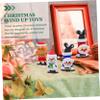 FOYTOKI 4pcs Christmas Themed Wind-Up Toys Set Funny Clockwork Toys Santa Snowman and Gingerbread Man Boys and Girls Party Prank Walking Action for Holiday Fun view 4