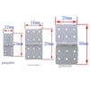 6 Nylon Hinges, Small, Medium, and Large, Suitable for Remote-Controlled Aircraft Models, Aircraft Parts, Fixed Wing Models, and Square Hinges. view 2
