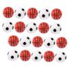 Anneome 20pcs Mini Football Soccer Ball Ornaments DIY Home Decor Miniature Sports Balls for Birthday Party Toy Accessory view 1