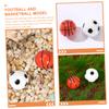Anneome 20pcs Mini Football Soccer Ball Ornaments DIY Home Decor Miniature Sports Balls for Birthday Party Toy Accessory view 2