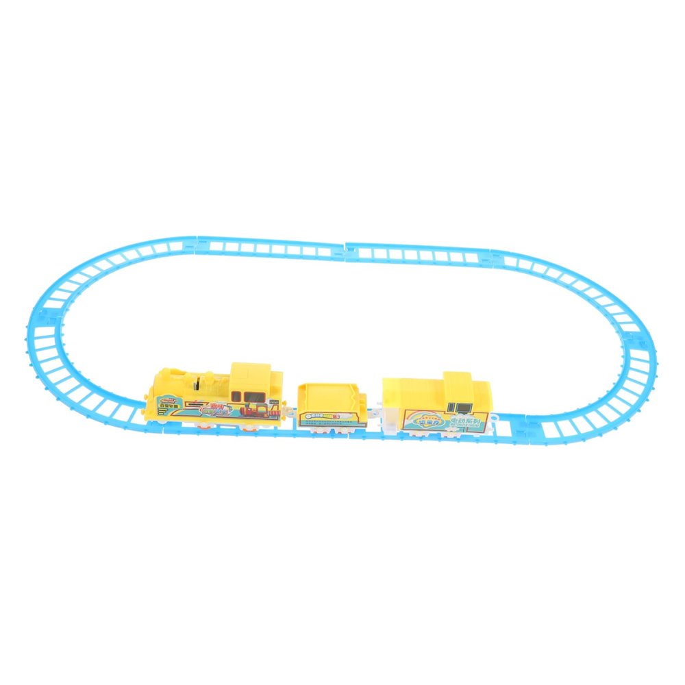 VICASKY 1set Electric Train Toy Boys and Girls Creative Steam Rail Model Tracks Assembling Fun for Christmas Hand Coordination Imagination Reusable Design