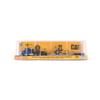 Diecast Masters Caterpillar Diecast Model Replicas 1:87 Scale Blue Kenworth T880 Tractor with Lowboy Trailer and Cat Padfoot Roller | Model 84424 view 4