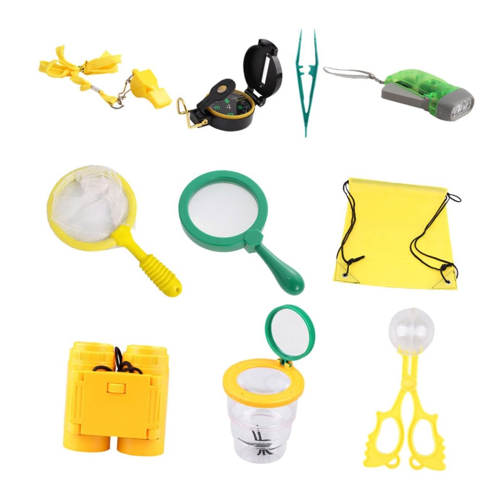 FOYTOKI 10pcs Wilderness Observation Kit for Boy Girl Lightweight Outdoor Exploration Tools for Insect Observation Camping and Hiking Activities