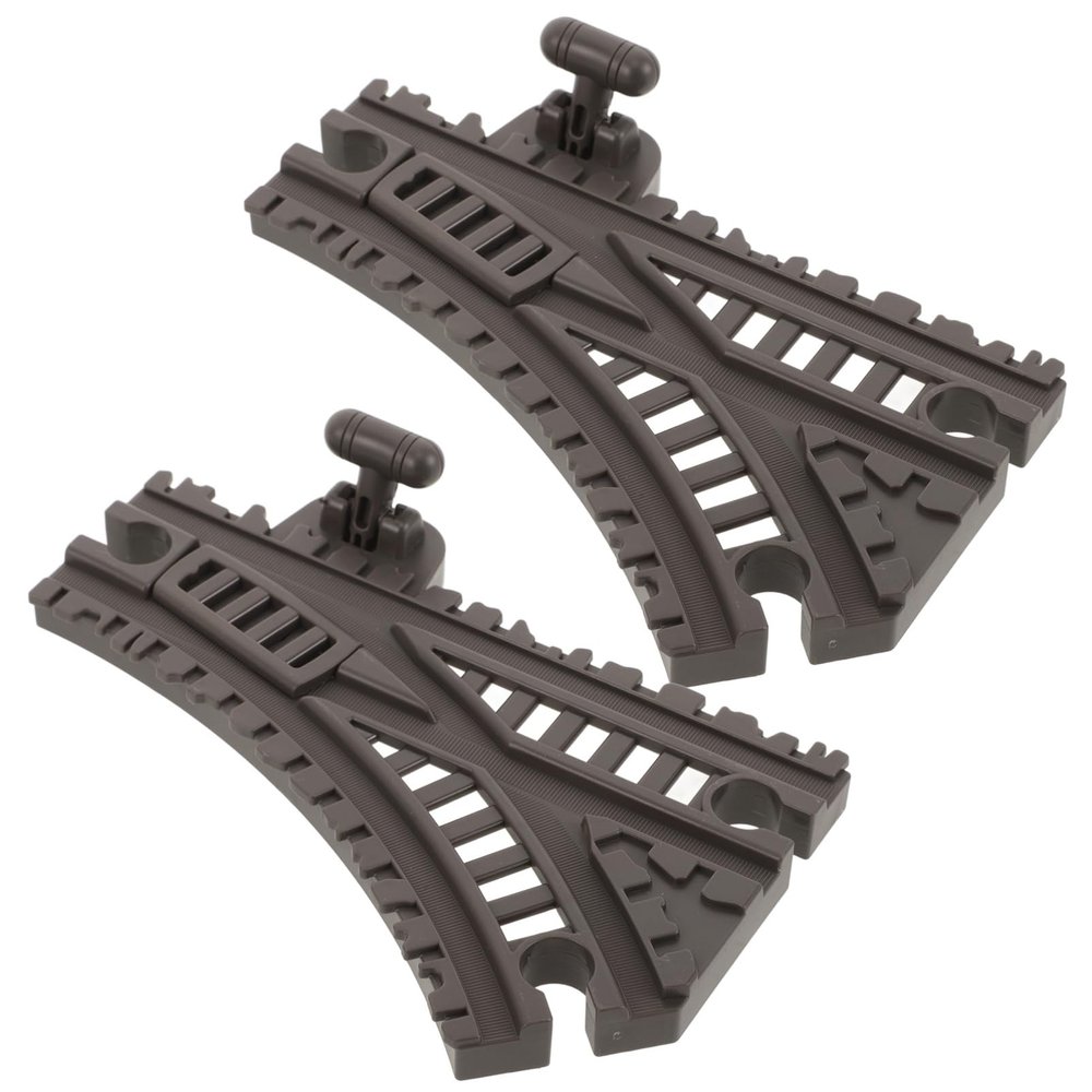 HEMOTON 2pcs Flexible Tracks for Toy Cars Train Track Accessory Turning and Elastic Deformation for Boys and Girls Playset and World
