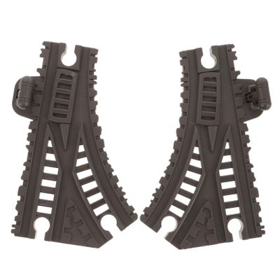Totority 2pcs Scale Train Track Special Turning Track and Tunnel for World Railway