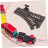 ibasenice 2pcs Train Track Accessory for Boys and Girls Highspeed Adventure Track Challenging Turns and Elastic Deformation Train Supplies Compatible view 4