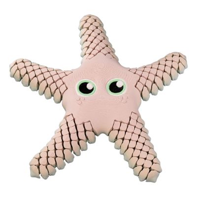 Articulated Sandy The Sea Star Figurine  Oceanic Desk Fidget for Teens & Adults  Stress Relief & Collectible  3D Printed in Canada