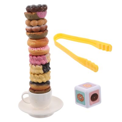 Abaodam 1set Cookie and Donut Layer Toy for Boy Girl Interactive Snack Plaything for Toddlers Develops Hand-Eye Coordination Creativity Bright Colors for Engaging Playtime