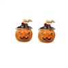 CALLARON 1pair Creative Pumpkin Pattern Earrings for Women Fun Halloween Ear Jewelry for Parties Festivals and Daily Wear Lightweight Design Unique Style for view 1