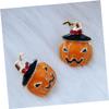 CALLARON 1pair Creative Pumpkin Pattern Earrings for Women Fun Halloween Ear Jewelry for Parties Festivals and Daily Wear Lightweight Design Unique Style for view 3