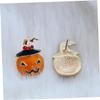 CALLARON 1pair Creative Pumpkin Pattern Earrings for Women Fun Halloween Ear Jewelry for Parties Festivals and Daily Wear Lightweight Design Unique Style for view 4