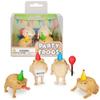 Archie McPhee Mini Party Frog Vinyl Novelty Toy Set of 4 view 1