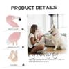 ibasenice 1pc Adorable Flamingo Plush Toy Fun Pet Decompression Biting Resistance Toy for Puppies Interactive Chew Sounding for Teething and Playtime Activities view 2