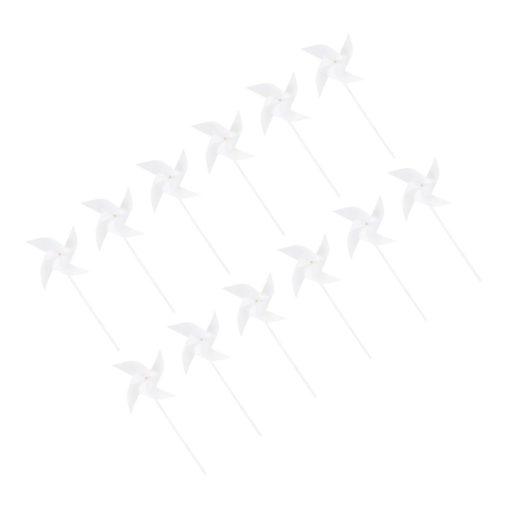 LALADEFIEE 12pcs Pinwheel Toys Unfinished Windmills for Boy Girl Fun Handheld Garden Decorations Easy to Assemble Creative Art Windmills for and Crafts