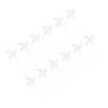 LALADEFIEE 12pcs Pinwheel Toys Unfinished Windmills for Boy Girl Fun Handheld Garden Decorations Easy to Assemble Creative Art Windmills for and Crafts view 1