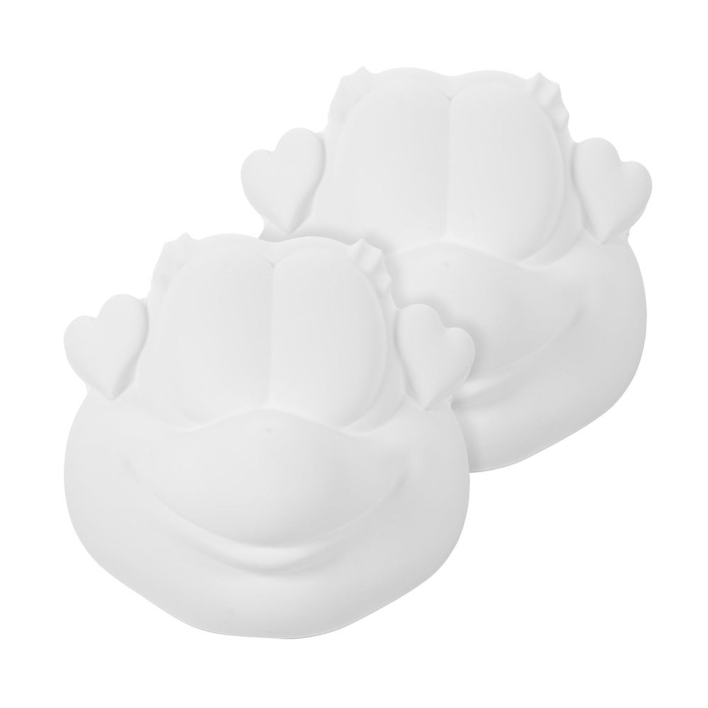 Totority 2pcs Frog Blank Masks for Boys and Girls Painting Creative Costume Masks Lightweight for Parties Art Classes and Craft for Birthday and Holiday Celebrations