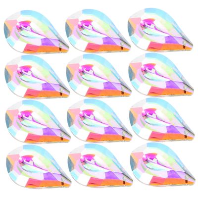 Uonlytech 12pcs Crystal Chandelier Prisms for Home Decor Hanging Crystals for Weddings Sun Catchers and Light Pendants Beautiful Decorations