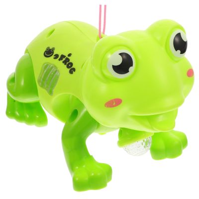 ORFOFE Boys and Girls Educational Toys Jumping Frogs Led Lights Music Stuffed Electrical Frogs for Year Old Boys Christmas
