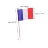 Ciieeo 100pcs French Flag Toothpick Picks for Cake Toppers Cupcake Decorations Party Supplies for Halloween and Birthday Celebrations view 3